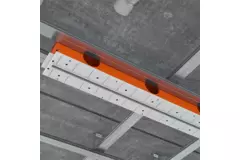 Difusor de ranura sin marco Ergovent 600 mm con diámetro de conexión 75 mm - perfil