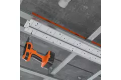 Difusor de ranura sin marco Ergovent 600 mm con diámetro de conexión 75 mm - perfil