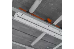 Difusor de ranura sin marco Ergovent 600 mm con diámetro de conexión 75 mm - perfil