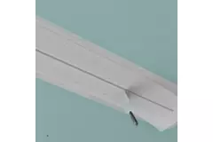 Difusor de ranura sin marco Ergovent 600 mm con diámetro de conexión 75 mm - perfil