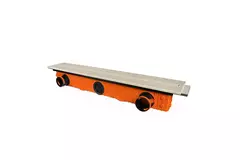 Difusor de ranura sin marco Ergovent 1050 mm con diámetro de conexión 90 mm - modular - 1 ranura