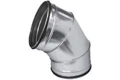 Codo helicoidal redondo 60º Ø 250 mm para tubos helicoidales