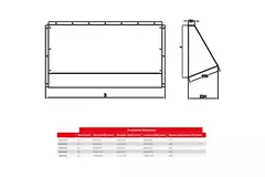 Capucha de protección contra la intemperie Maxivent para M4540 horizontal de perfil bajo - HD