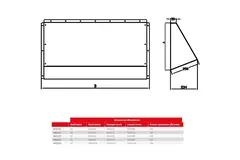 Capucha de protección contra la intemperie Maxivent para M4555 horizontal de perfil bajo - HD