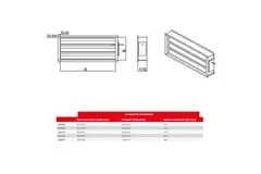 Compuerta Maxivent con actuador para M4007 horizontal izquierda - DAL