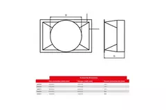 Conector redondo Maxivent para M4004 horizontal - RC