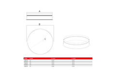 Conector redondo Maxivent para M4540 horizontal/bajo perfil - RC