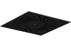 Difusor rotacional de acero con deflectores regulables - 400x400 mm - RAL 9005
