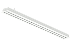 Difusor de línea de aluminio con 1 hoja de patrón ajustable - 1250 mm - RAL 9016