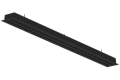 Difusor de línea de aluminio con 1 hoja de patrón ajustable - 1250 mm - RAL 9005
