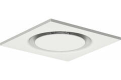 Difusor de techo redondo de acero para impulsión y retorno 595x595 mm - 250 mm - RAL 9010