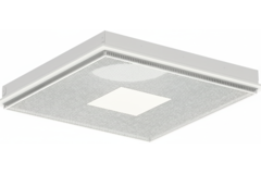 Difusor de techo perforado para impulsión y retorno 595x595 mm - 200 mm - RAL 9010