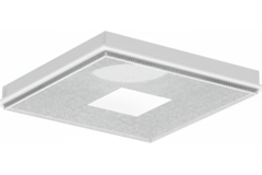 Difusor de techo perforado para impulsión y retorno 595x595 mm - 125 mm - RAL 9016