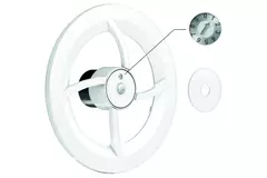 Ventilador de baño Solara con impulsor de calor - 100 mm de diámetro - blanco mate