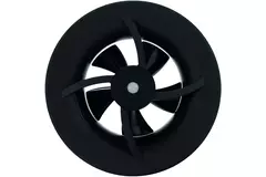 Ventilador de baño Solara con impulsor de calor - 100 mm de diámetro - Negro mate