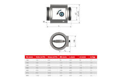 Redondo CAV Regulador de volumen constante de doble pared diámetro 250 mm