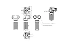 Vent-Axia Uniflexplus válvula colectora 2 x Ø90 mm - Ø125 mm