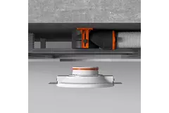 Válvula de ventilación redonda sin marco Ergovent, de 100 mm, para empotrar, con efecto Coanda