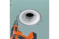 Válvula de ventilación redonda sin marco Ergovent, de 100 mm, para empotrar, con efecto Coanda