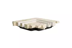 Escuadra de 90 grados Ergovent para difusores modulares enchufables de 2 ranuras