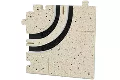 Cantonera curva Ergovent para difusores modulares de 2 ranuras