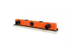 Rejilla lineal sin marco de Ergovent, empotrable, de 1050 mm con diámetro de conexión de 75 mm - modular - 2 ranuras
