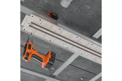 Rejilla lineal sin marco de Ergovent, empotrable, de 1050 mm con diámetro de conexión de 75 mm - modular - 2 ranuras