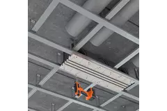 Rejilla sin marco Ergovent 1000 mm con diámetro de conexión 150 mm - climatización - 3 ranuras