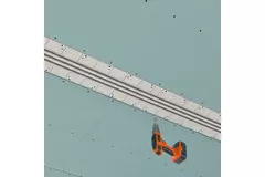 Difusor de ranura Ergovent sin marco 1000 mm con diámetro de conexión 160 mm - climatización - 3 ranuras