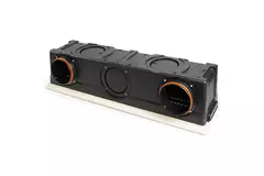 Difusor de ranura Ergovent sin marco 1000 mm con diámetro de conexión 160 mm - climatización - 3 ranuras
