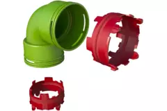 Conector de 90° codo Ubbink Air Excellent 23C