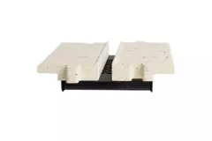Sección intermedia Ergovent para difusores modulares de ranura enchufable 200 mm - 1 ranura
