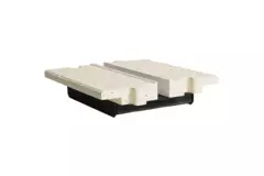Sección intermedia Ergovent para difusores modulares de ranura enchufable 200 mm - 1 ranura