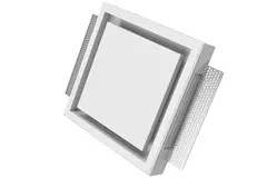 Ergovent válvula de ventilación sin marco empotrable cuadrada 125 mm
