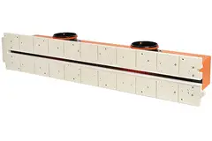 Difusor de ranura sin marco Ergovent 1050 mm con diámetro de conexión 125 mm - climatización - 1 ranura