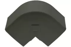 Optimalduct Climclick Codo exterior acodado 80x60 mm RAL 7016 Antracita