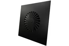 Difusor rotacional lamas fijas 400mm cuadrado - SWS 400 RAL 9005 30% brillo