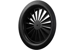 Difusor rotacional redondo 125 mm tornillo central - SWR125 RAL9005 30% brillo