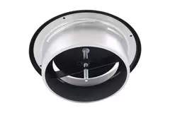 Válvula de escape de ventilación 200 mm metal - E-DVS200 RAL9005 30% brillante