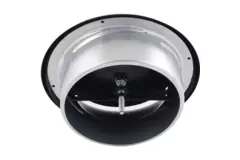 Válvula de suministro de ventilación 200 mm metal - S-DVS200 RAL9005 30% brillante