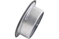 Válvula de suministro de ventilación 200 mm metal - S-DVS200 RAL9005 30% brillante