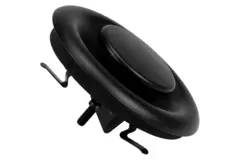 Válvula de escape de ventilación metálica 200 mm con muelles de fricción - DVS-C200 - RAL 9005 30% brillante