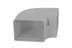 Codo plano ClimaConnect 90° para canal de montaje 100 mm - RAL 9010