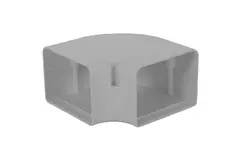 Codo plano ClimaConnect 90° para canal de montaje 100 mm - RAL 9010