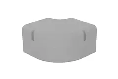 Codo plano ClimaConnect 90° para canal de montaje 100 mm - RAL 9010