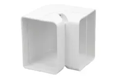 Codo interior ClimaConnect para conducto de montaje 75 mm - RAL 9010