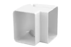 Codo exterior ClimaConnect para conducto de montaje 75 mm - RAL 9010