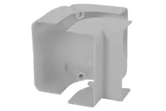 Codo exterior ClimaConnect para conducto de montaje 75 mm - RAL 9010