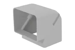 Codo exterior ClimaConnect para conducto de montaje 75 mm - RAL 9010