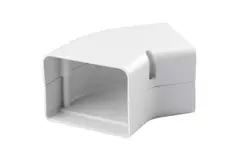 ClimaConnect 45° codo plano para conducto de montaje 75 mm - RAL 9010